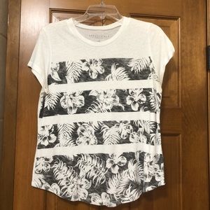 Aeropostale Striped Hawaiian Shirt